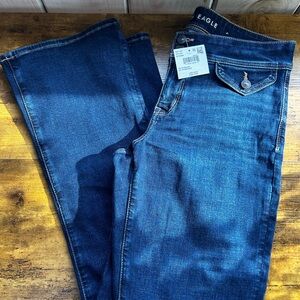 American Eagle Outfitters Dark Blue Flare Jeans
